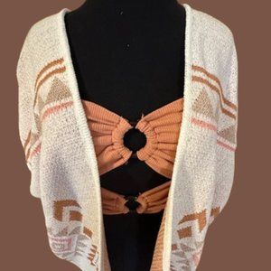 Pink double O ring Cropped Top  4203  NWT Boutique